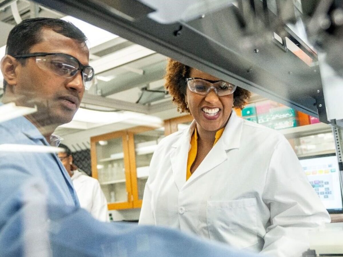 Researchers in Lab